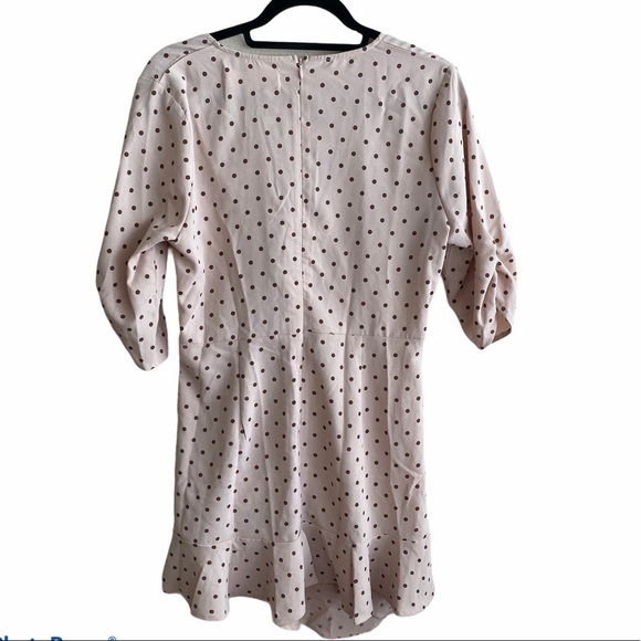 Outrageous Fortune ruched mini dress pink Size 10 - Picture 3 of 7